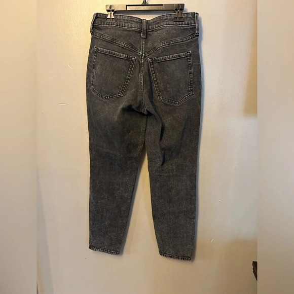 Old Navy jeans - “OG Straight High Rise” black wash distressed - Picture 4 of 9